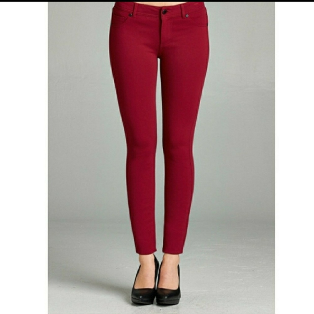FIRE BRICK skinny pants! no offers!